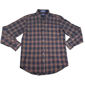 VTG Sir Pendleton Wool Shirt Mens Large Long Muir Tartan Plaid Button Down USA